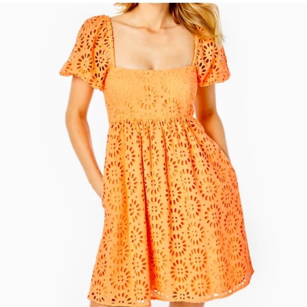 Lilly Pulitzer Kay dress Cantaloupe size 4 NWT